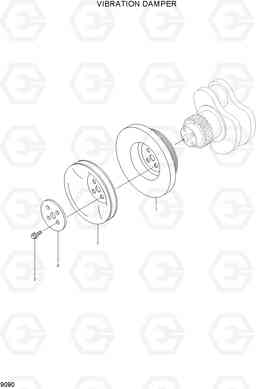 9090 VIBRATION DAMPER R210NLC-7, Hyundai