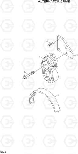 9140 ALTERNATOR DRIVE R210NLC-7, Hyundai