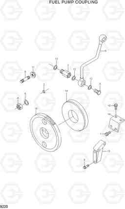 9220 FUEL PUMP COUPLING R210NLC-7, Hyundai