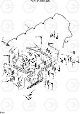 9250 FUEL PLUMBING R210NLC-7, Hyundai