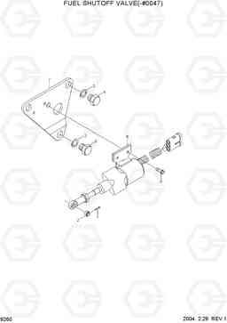 9260 FUEL SHUTOFF VALVE(-#0047) R210NLC-7, Hyundai