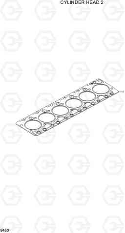 9460 CYLINDER HEAD 2 R210NLC-7, Hyundai