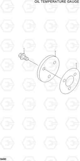 9480 OIL TEMPERATURE GAUGE R210NLC-7, Hyundai