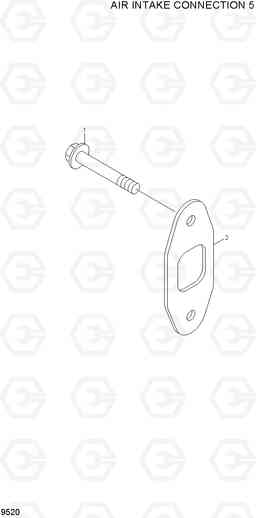 9520 AIR INTAKE CONNECTION 5 R210NLC-7, Hyundai