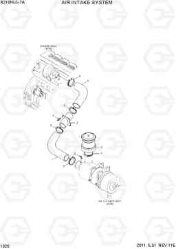 1020 AIR INTAKE SYSTEM R210NLC-7A, Hyundai