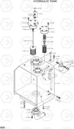 3020 HYDRAULIC TANK R210NLC-7A, Hyundai