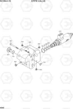 4040 EPPR VALVE R210NLC-7A, Hyundai