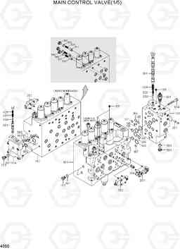 4050 MAIN CONTROL VALVE(1/5) R210NLC-7A, Hyundai