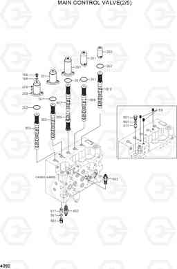 4060 MAIN CONTROL VALVE(2/5) R210NLC-7A, Hyundai