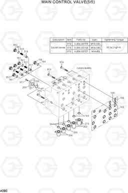 4090 MAIN CONTROL VALVE(5/5) R210NLC-7A, Hyundai