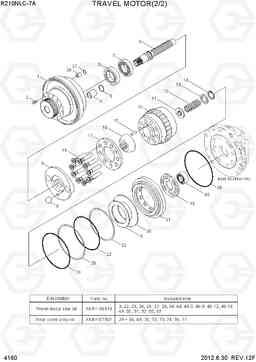 4160 TRAVEL MOTOR(2/2) R210NLC-7A, Hyundai