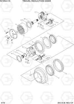 4170 TRAVEL REDUCTION GEAR R210NLC-7A, Hyundai