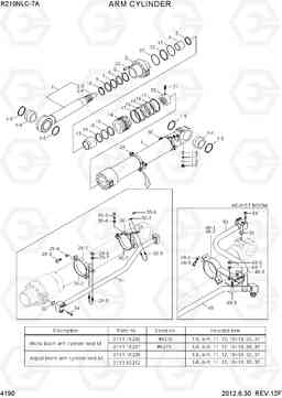 4190 ARM CYLINDER R210NLC-7A, Hyundai