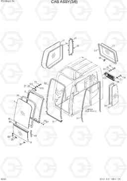 6040 CAB ASSY(3/6) R210NLC-7A, Hyundai