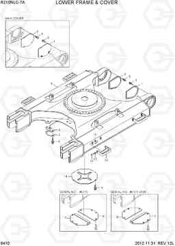 6410 LOWER FRAME & COVER R210NLC-7A, Hyundai