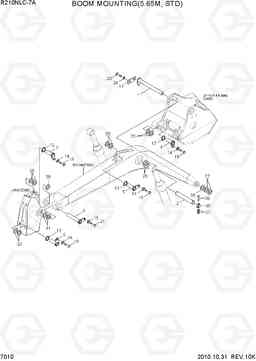 7010 BOOM MOUNTING(5.65M, STD) R210NLC-7A, Hyundai