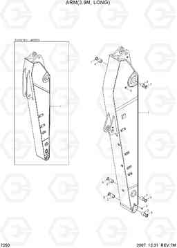 7250 ARM(3.9M, LONG) R210NLC-7A, Hyundai