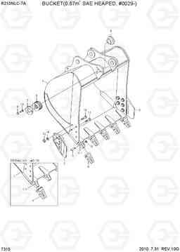 7315 BUCKEC(0.87M3 SAE HEAPED, #0029-) R210NLC-7A, Hyundai