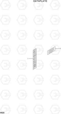 9020 DATAPLATE R210NLC-7A, Hyundai