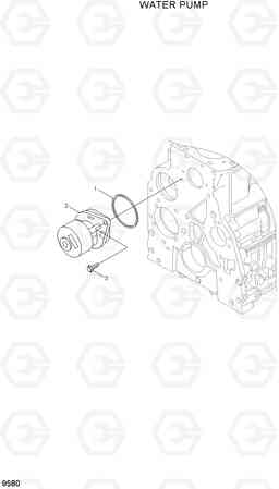 9580 WATER PUMP R210NLC-7A, Hyundai