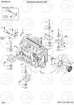 1010 ENGINE MOUNTING R210NLC-9, Hyundai