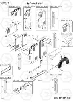 1050 RADIATOR ASSY R210NLC-9, Hyundai