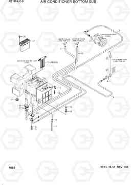 1085 AIR CONDITIONER BOTTOM SUB R210NLC-9, Hyundai