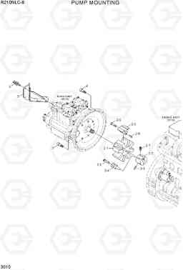 3010 PUMP MOUNTING R210NLC-9, Hyundai