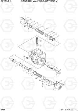 3165 CONTROL VALVE(ADJUST BOOM) R210NLC-9, Hyundai