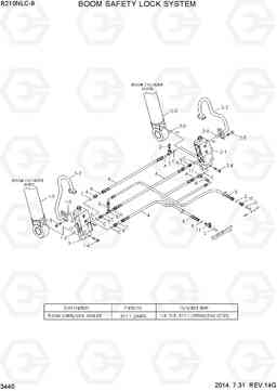 3440 BOOM SAFETY LOCK SYSTEM R210NLC-9, Hyundai