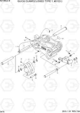 3470 QUICK CLAMP(CLOSED TYPE 1, #0122-) R210NLC-9, Hyundai