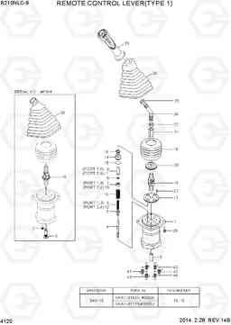 4120 REMOTE CONTROL LEVER(TYPE1) R210NLC-9, Hyundai