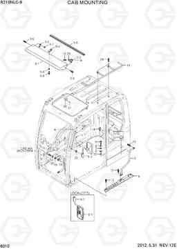 6010 CAB MOUNTING R210NLC-9, Hyundai