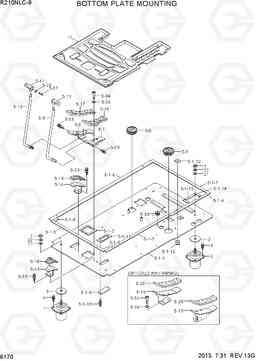 6170 BOTTOM PLATE MOUNTING R210NLC-9, Hyundai