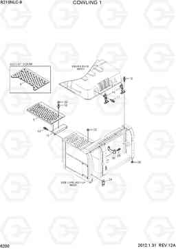 6200 COWLING 1 R210NLC-9, Hyundai