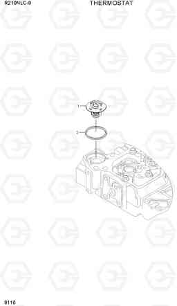 9110 THERMOSTAT R210NLC-9, Hyundai