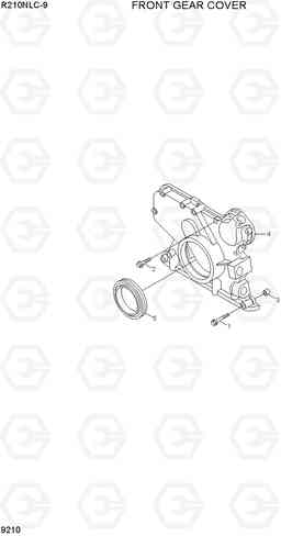 9210 FRONT GEAR COVER R210NLC-9, Hyundai