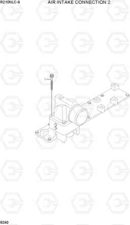 9240 AIR INTAKE CONNECTION 2 R210NLC-9, Hyundai