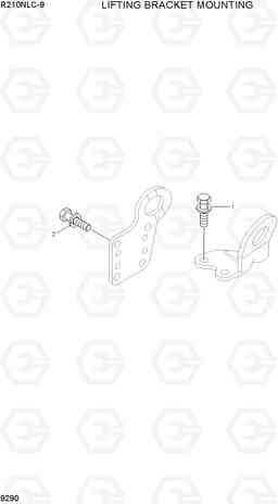 9290 LIFTING BRACKET MOUNTING R210NLC-9, Hyundai