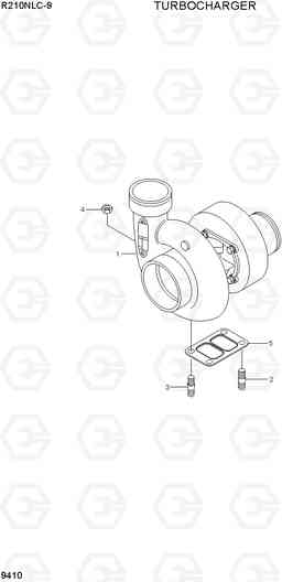 9410 TURBOCHARGER R210NLC-9, Hyundai