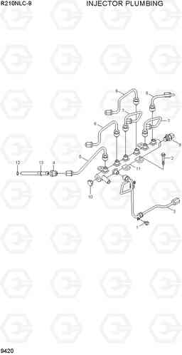 9420 INJECTOR PLUMBING R210NLC-9, Hyundai