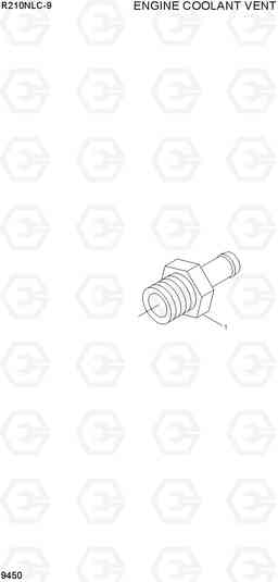 9450 ENGINE COOLANT VENT R210NLC-9, Hyundai