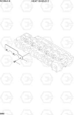 9480 HEAT SHIELD 2 R210NLC-9, Hyundai