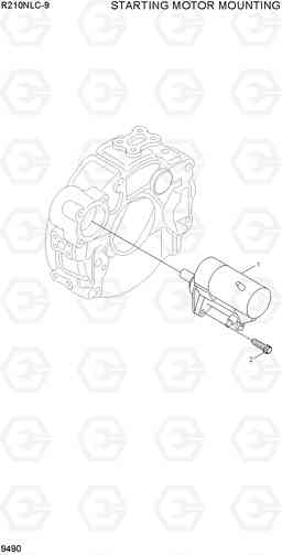 9490 STARTING MOTOR MOUNTING R210NLC-9, Hyundai