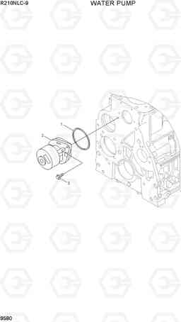 9580 WATER PUMP R210NLC-9, Hyundai