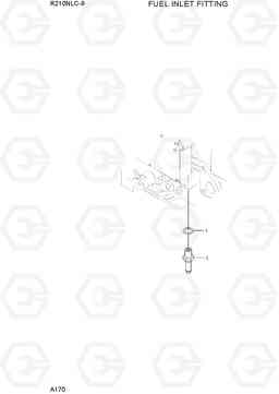 A170 FUEL INLET FITTING R210NLC-9, Hyundai