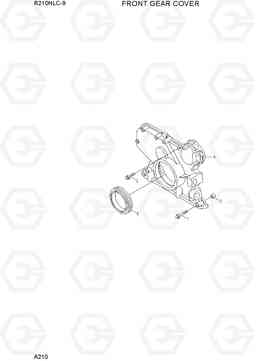 A210 FRONT GEAR COVER R210NLC-9, Hyundai