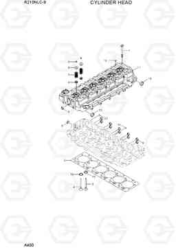 A400 CYLINDER HEAD R210NLC-9, Hyundai