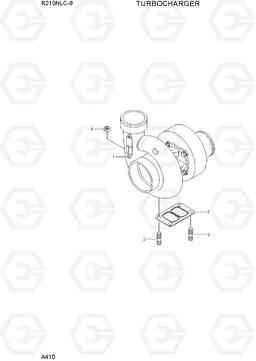 A410 TURBOCHARGER R210NLC-9, Hyundai