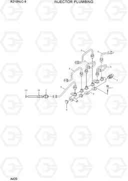 A420 INJECTOR PLUMBING R210NLC-9, Hyundai